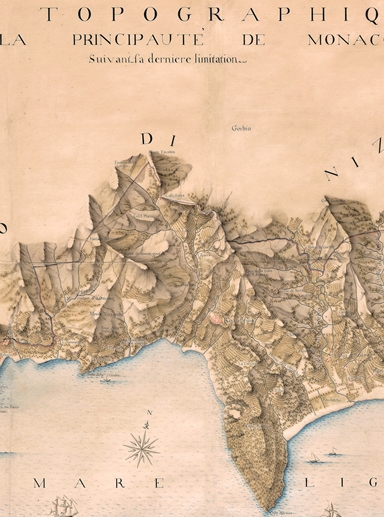 摩纳哥公国地形图