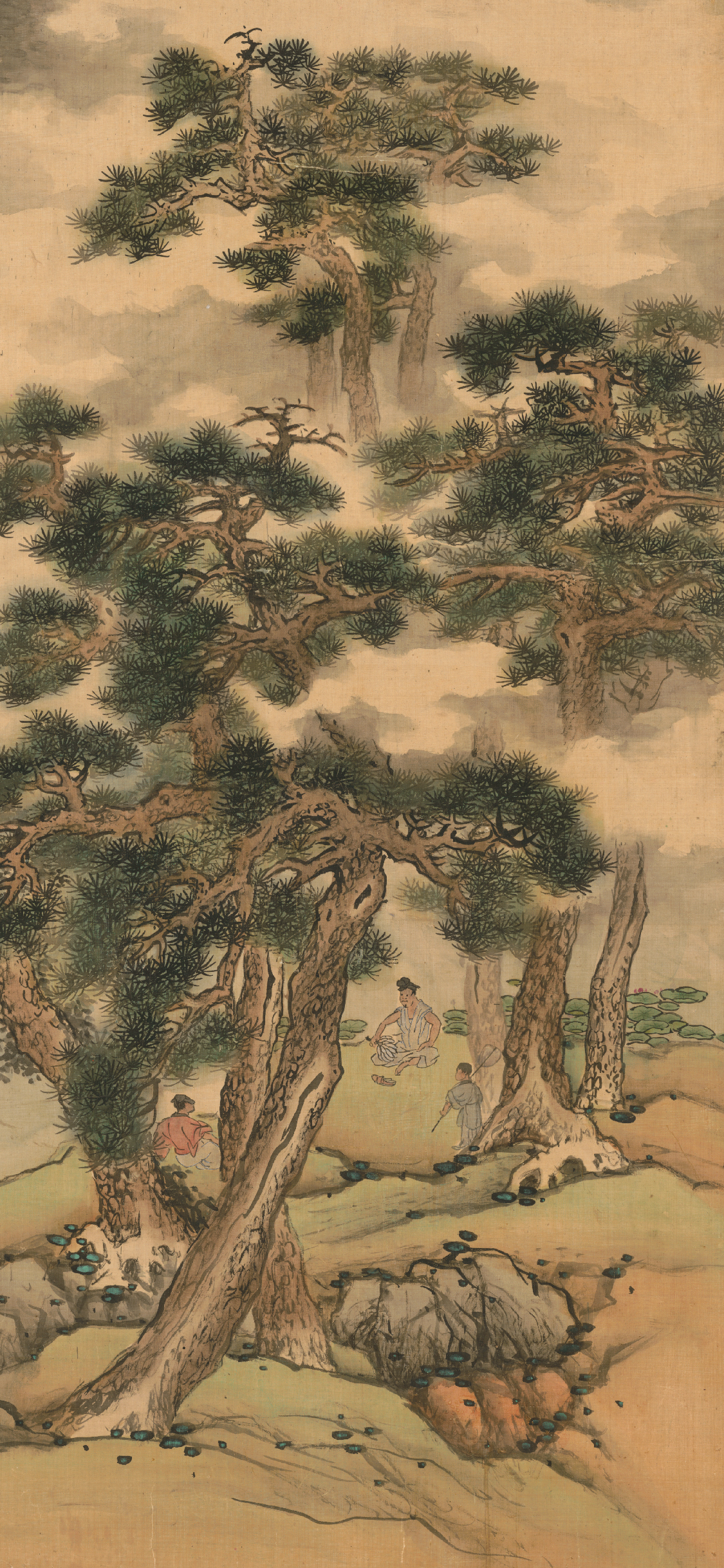 明蓝瑛松岩清夏图轴 故宫博物院 故宫壁纸
