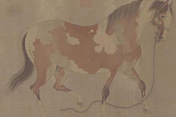 任仁发二马图卷