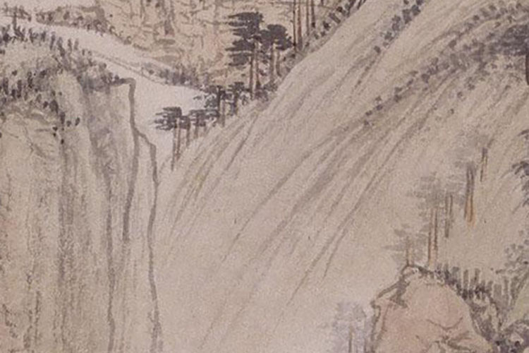 王翚虞山枫林图轴