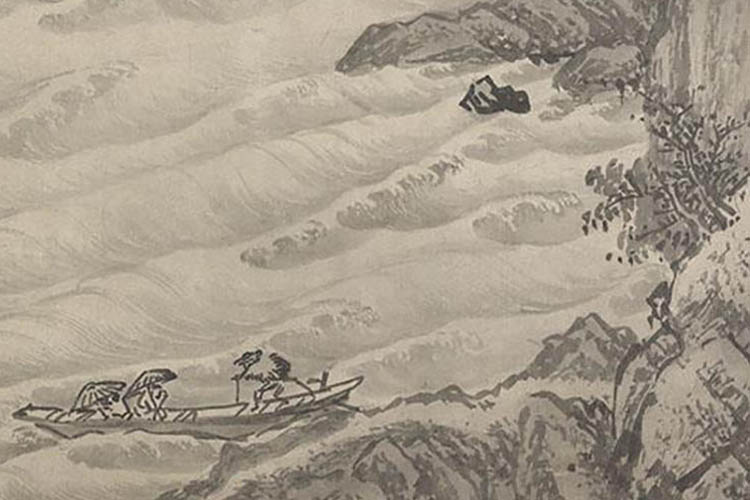 赵芾江山万里图卷