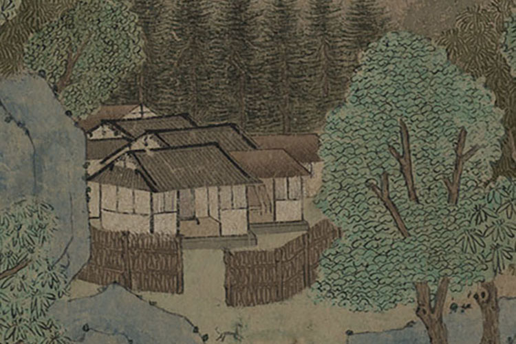 钱选山居图卷