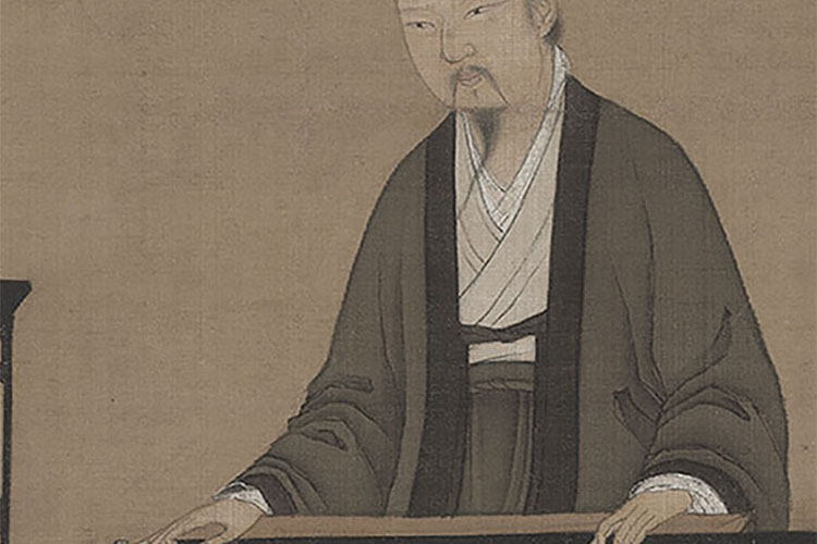 赵佶听琴图轴