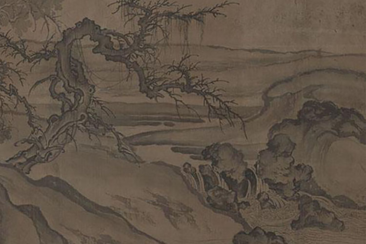 郭熙窠石平远图轴