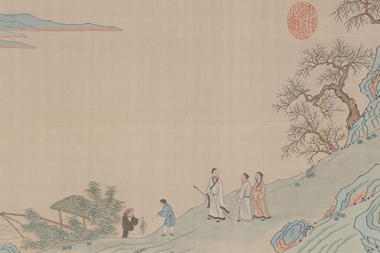 缂丝仇英后赤壁赋图卷