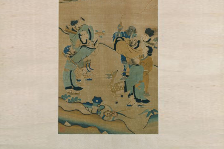 缂丝八仙图轴
