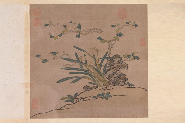 缂丝花卉册