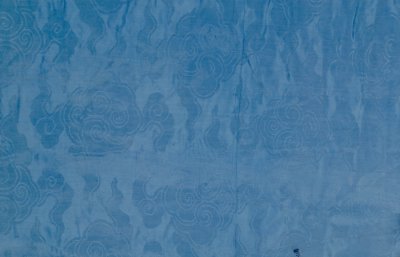 黄色云龙妆花缎袷朝袍内衬里