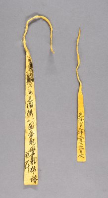 香色缎绣八团云龙女夹龙袍黄条之二