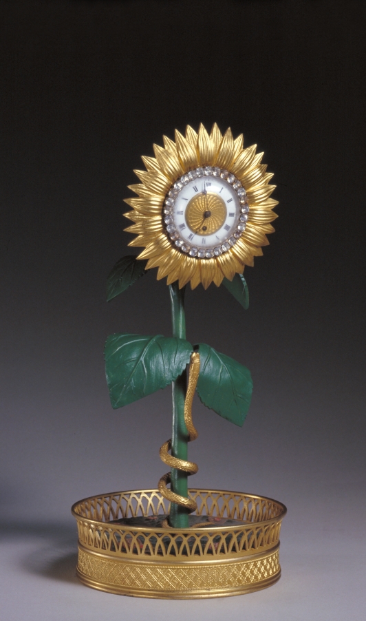 19世纪 法国 铜镀金葵花式表