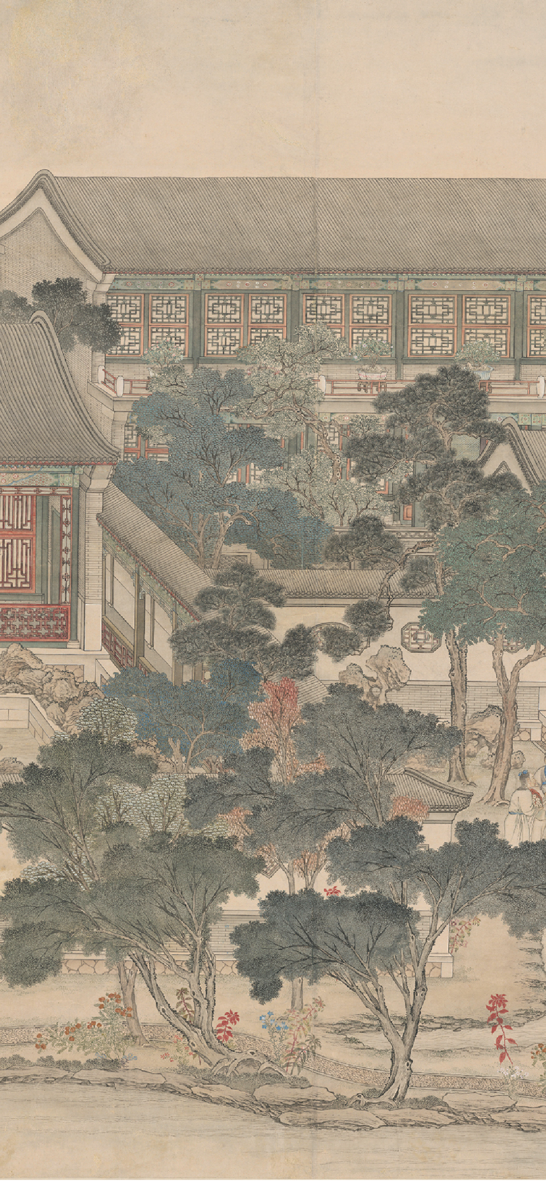 清 张廷彦画弘历行乐图像轴 - 故宫博物院 - 故宫壁纸