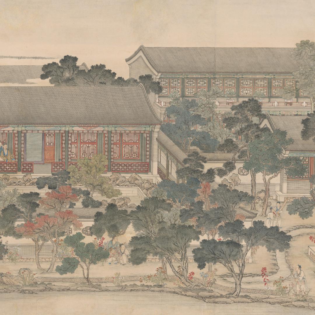 清 张廷彦画弘历行乐图像轴 - 故宫博物院 - 故宫壁纸