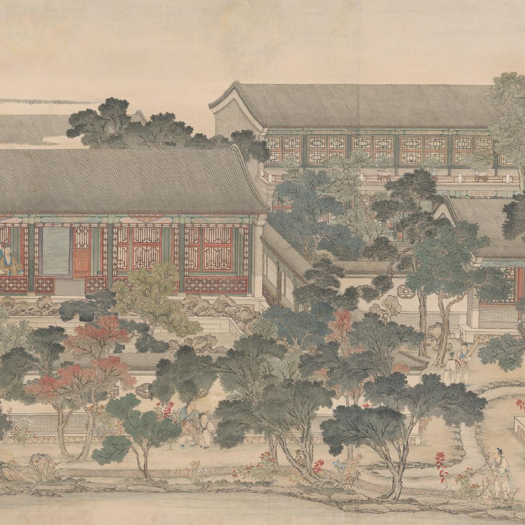 清 张廷彦画弘历行乐图像轴 - 故宫博物院 - 故宫壁纸