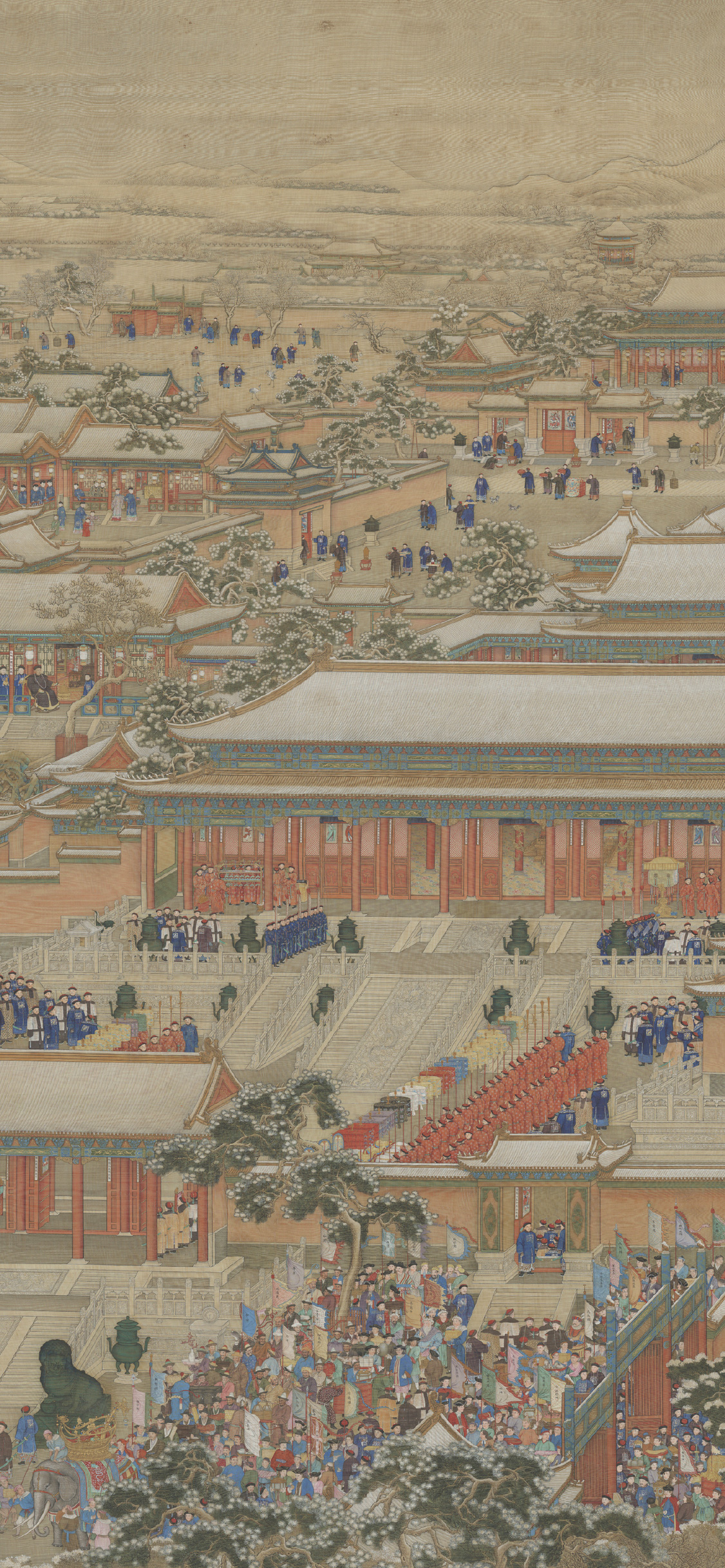 清 清人万国来朝图轴 - 故宫博物院 - 故宫壁纸