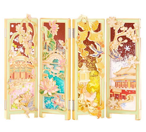 紫禁城四季流沙冰箱贴