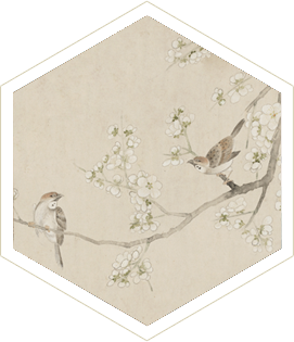 清 徐扬梅雀先春图横轴