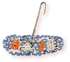 点翠镶料珠万寿无疆纹头花 点翠镶料珠万寿无疆纹头花